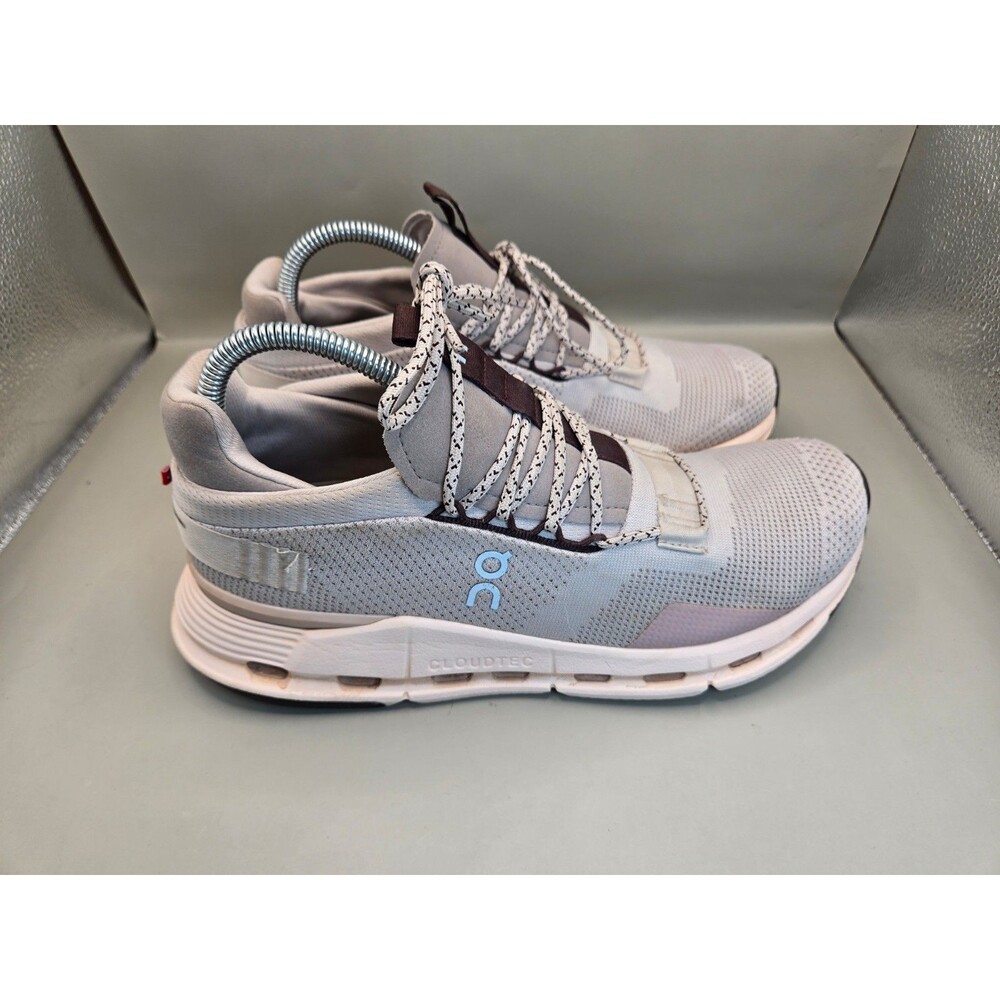 On Running Cloudnova Shoes Women's 10 Pearl Shell Road Running Athletic Sneakers